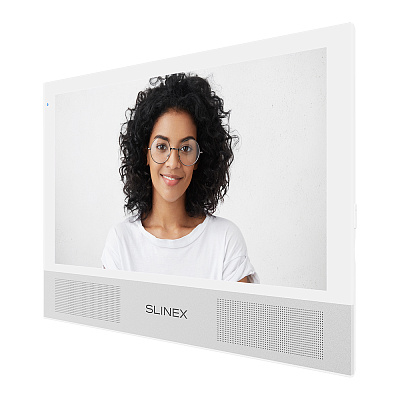 картинка Slinex Sonik-10  цвет белый. 10" AHD Домофон с сенсорным экраном, динамиками и сменными панелями от компании Intant